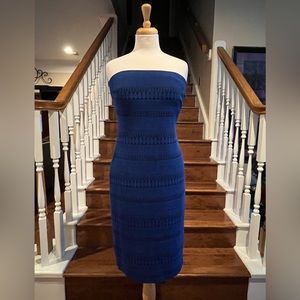 Bebe blue strapless dress size L